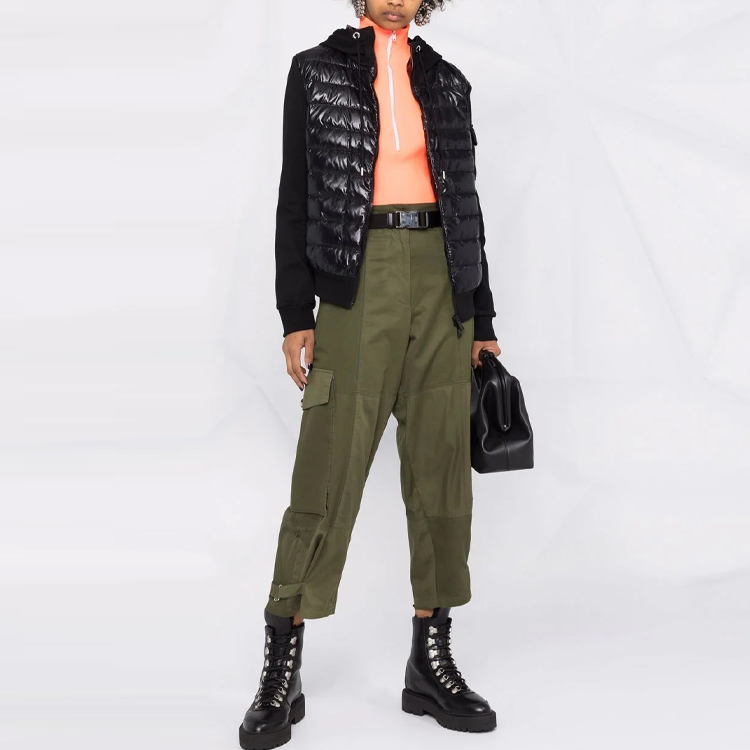 (Women) Moncler FW21 Contrast Patchwork Puffer Jacket Black. G20938G00028809DH999 圖 3