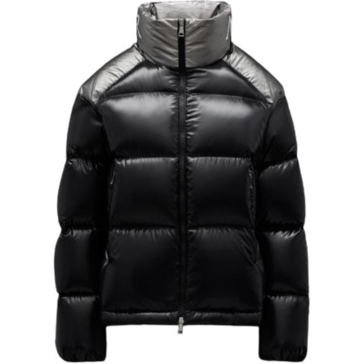 (Women) Moncler FW21 Cuscute Black High-Neck Letter Print Down Jacket Winter. 1A0010968950999