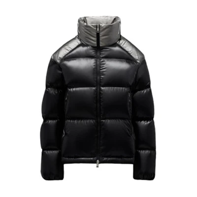 (Women) Moncler FW21 Cuscute Black High-Neck Letter Print Down Jacket Winter. 1A0010968950999