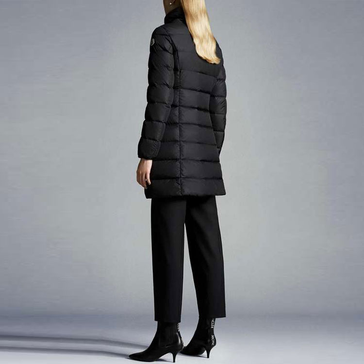 (Women) Moncler FW21 High-Neck Down Jacket Black Logo Winter Outerwear 1C00055539YH999 圖 5