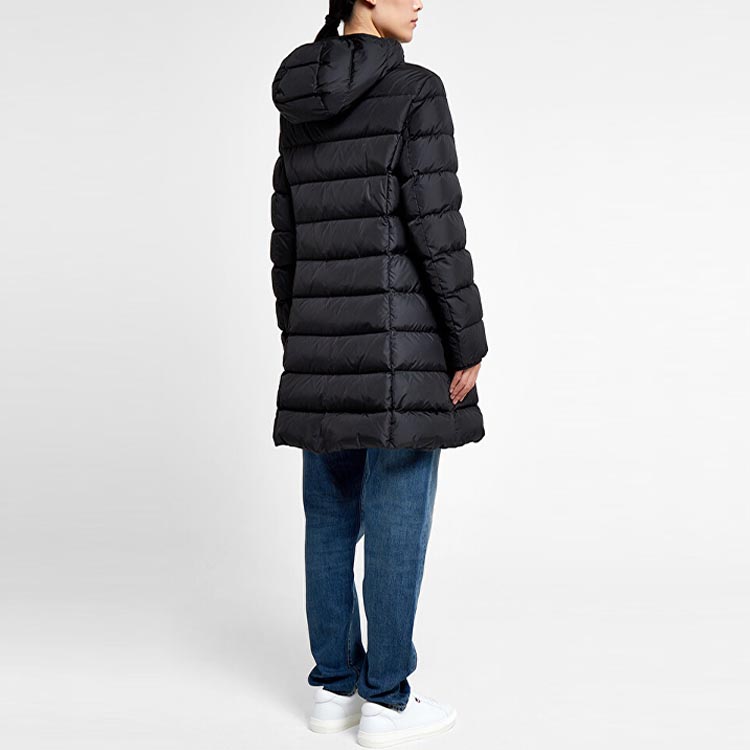 (Women) Moncler FW21 High-Neck Down Jacket Black Logo Winter Outerwear 1C00055539YH999 圖 6