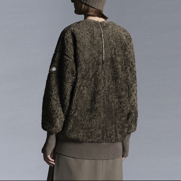 (Women) Moncler FW21 Hyke Logo Print Crewneck Pullover Sweatshirt Women’s Mud Brown. G209K8G0000754AM625L 圖 5