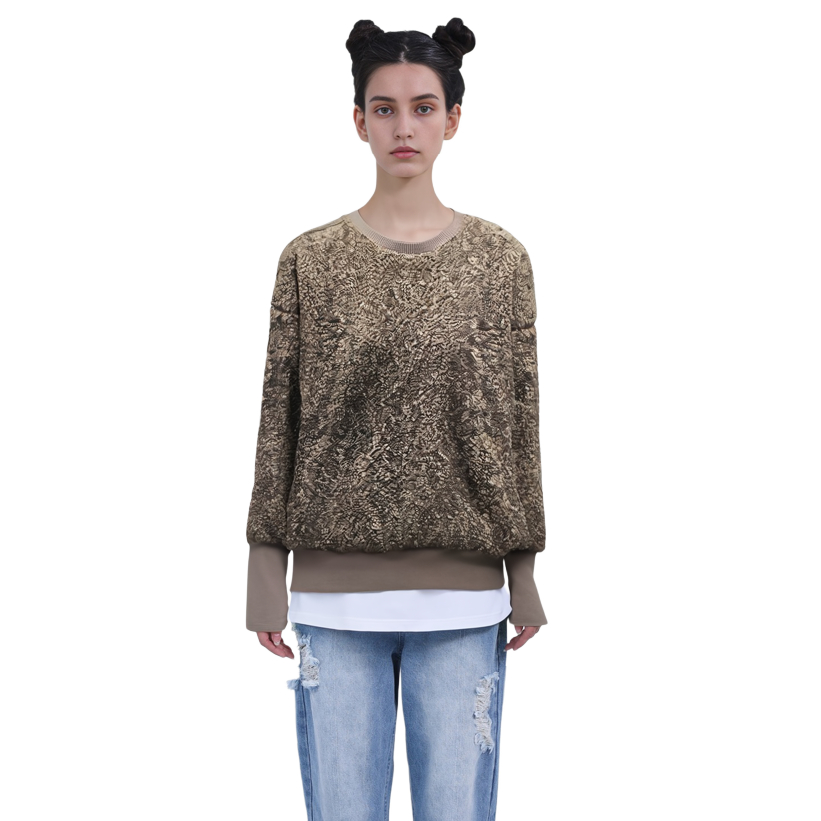 (Women) Moncler FW21 Hyke Logo Print Crewneck Pullover Sweatshirt Women’s Mud Brown. G209K8G0000754AM625L 圖 6