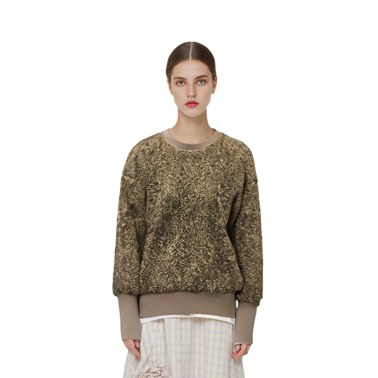 (Women) Moncler FW21 Hyke Logo Print Crewneck Pullover Sweatshirt Women’s Mud Brown. G209K8G0000754AM625L 圖 7