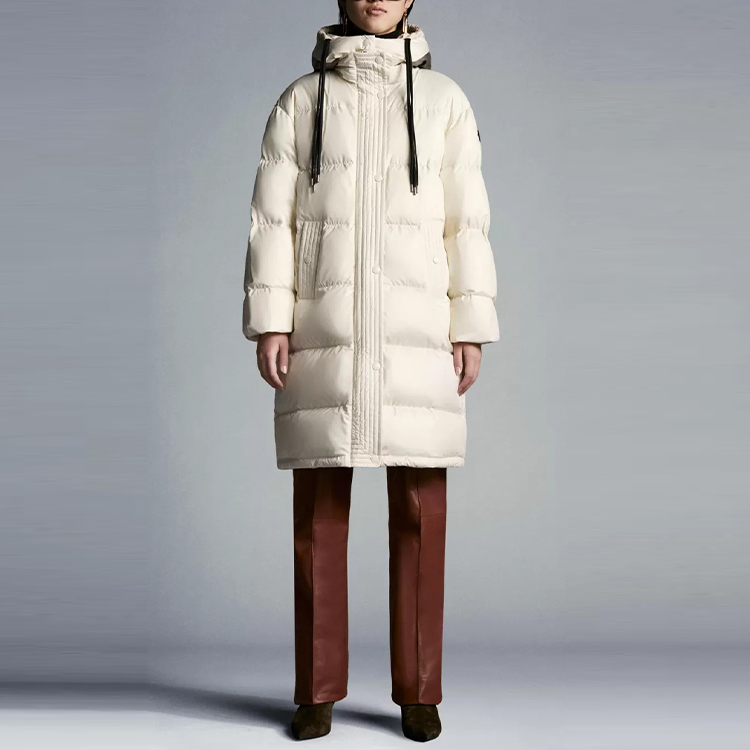 (Women) Moncler FW21 Logo Hooded Down Jacket Cream White. G20931C00035595JG035 圖 3