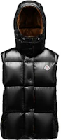 (Women) Moncler FW21 Luzule Black Down Vest with Detachable Hood for Ski Season. G20931A0009968950999 (Women) Moncler FW21 Luzule Black Down Vest with Detachable Hood for Ski Season. G20931A0009968950999