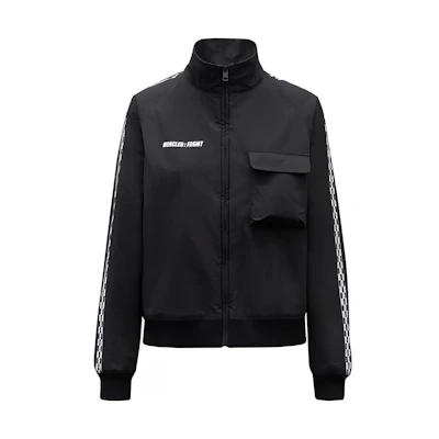 (Women) Moncler FW21 Matte Nylon Ribbed Knit Solid Jacket Black G209U2F000025499N999