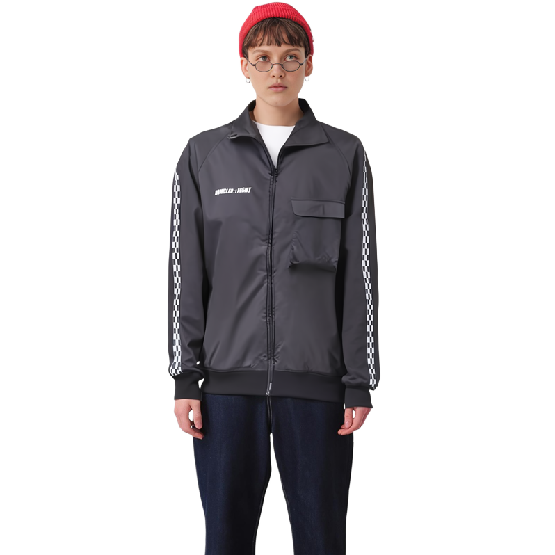 Lookbook (Women) Moncler FW21 Matte Nylon Ribbed Knit Solid Jacket Black G209U2F000025499N999