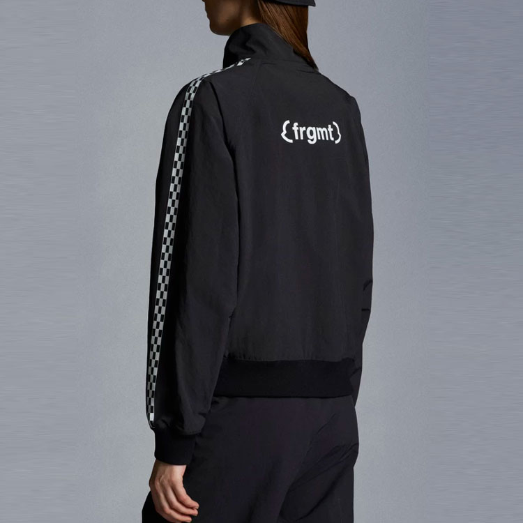 Purchase (Women) Moncler FW21 Matte Nylon Ribbed Knit Solid Jacket Black G209U2F000025499N999