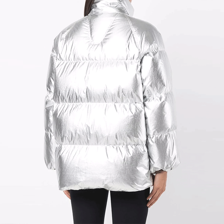 (Women) Moncler FW21 Metallic Silver Slim Fit Down Jacket Winter G20941A00011M1227 圖 6