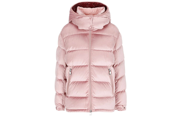 (Women) Moncler FW21 Pink Oversized Hooded Down Jacket Casual Style. 1A00108595KC523