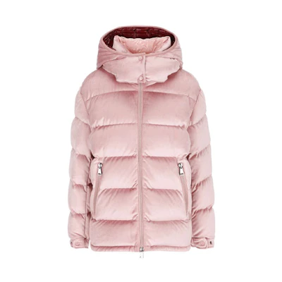(Women) Moncler FW21 Pink Oversized Hooded Down Jacket Casual Style. 1A00108595KC523
