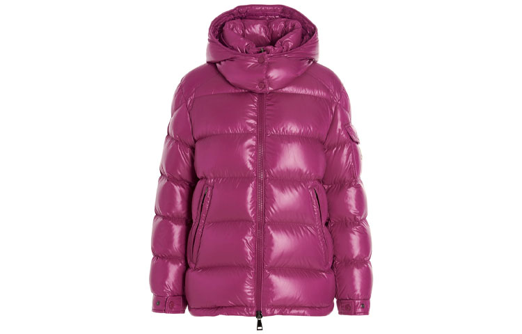 (Women) Moncler FW21 Purple Detachable Logo Zipper Down Jacket. 1A0008468950550