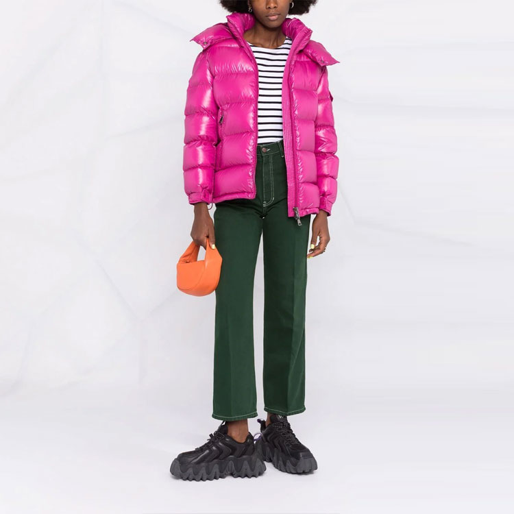 (Women) Moncler FW21 Purple Detachable Logo Zipper Down Jacket. 1A0008468950550 圖 6