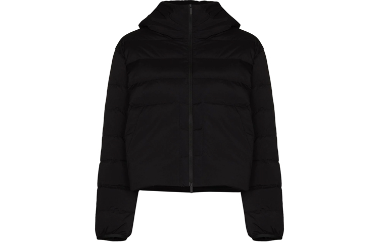 (Women) Moncler FW21 Quilted Hooded Logo Zipper Jacket Black. G10931A54P1053132999