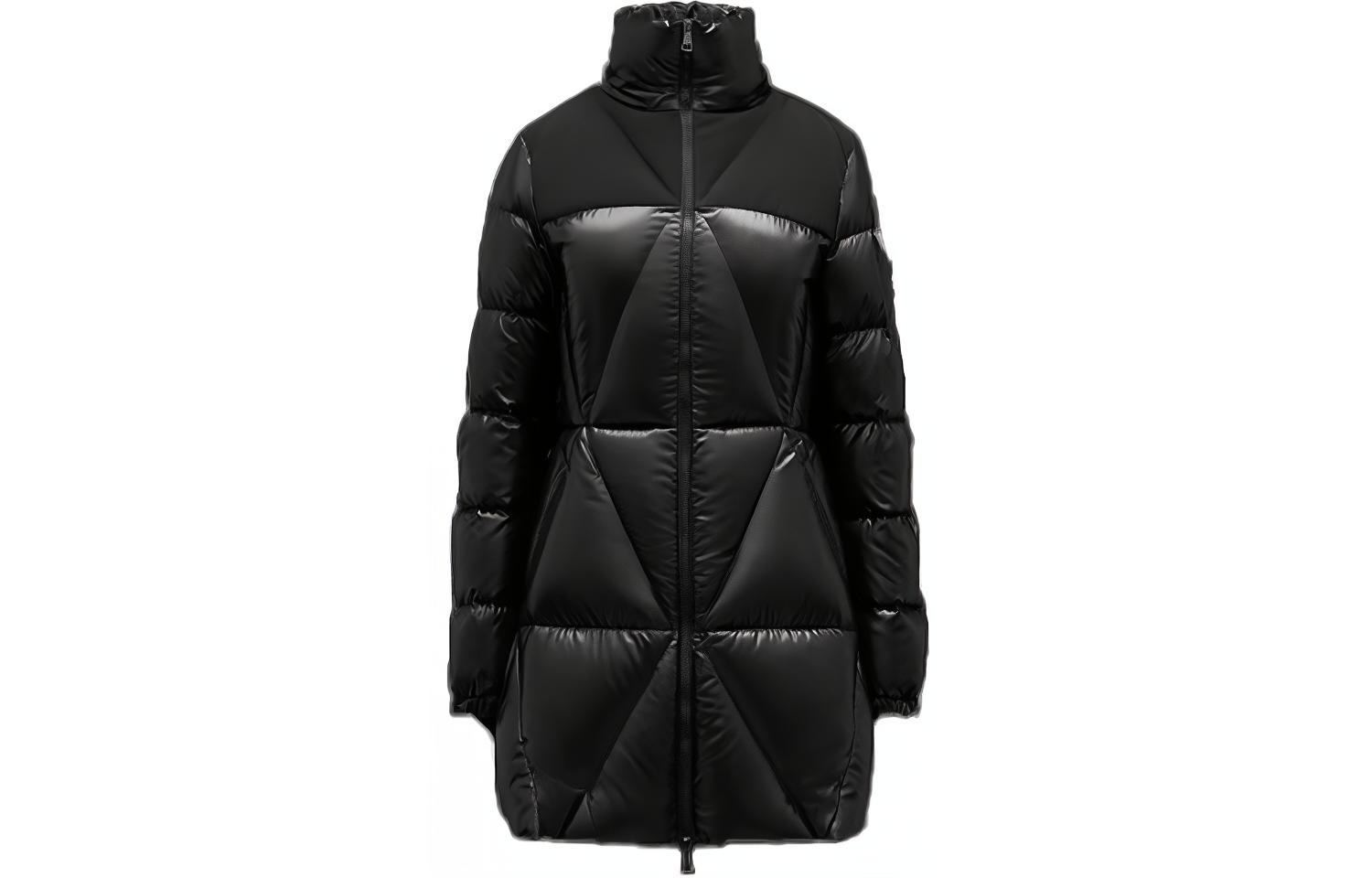 (Women) Moncler FW21 Quilted Long Nylon Down Jacket Black. G20931C0002768950999