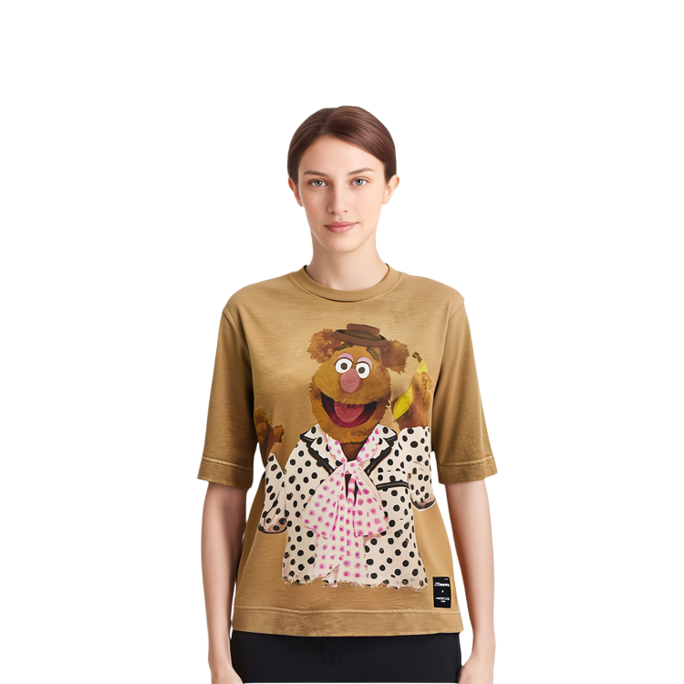 (Women) Moncler FW21 The Muppets Graphic Crewneck T-Shirt Beige G20948C00003829JS220 圖 3