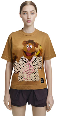 (W) Moncler FW21 Camiseta Beige Gráfica The Muppets Crewneck G20948C00003829JS220 1