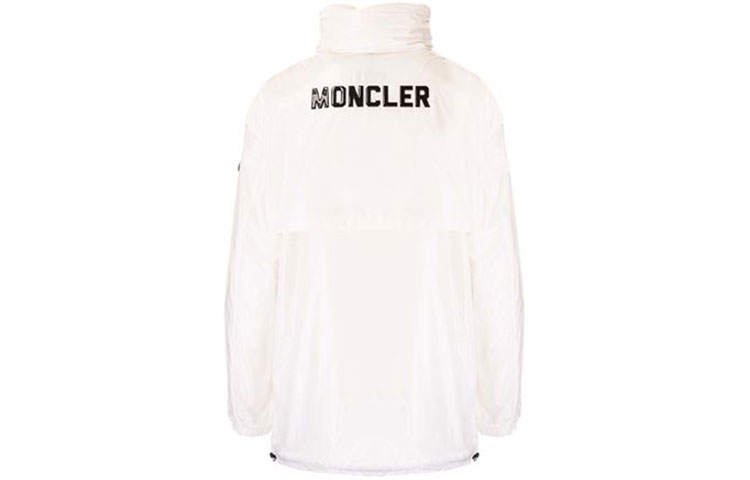(Women) Moncler FW21 White Zip-Up Jacket with Sleeve Logo Patch 1A75210539FT034 圖 3
