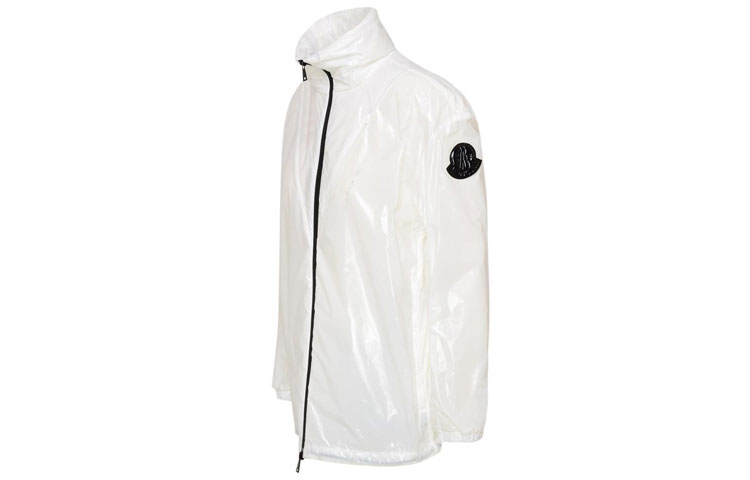 (Women) Moncler FW21 White Zip-Up Jacket with Sleeve Logo Patch 1A75210539FT034 圖 4
