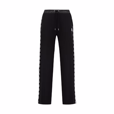 (Women) Moncler FW22 Black Drawstring Logo Straight-Leg Sweatpants. H20938H00017809KX999