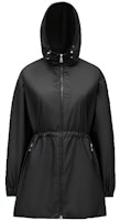 (Women) Moncler FW22 Black Hooded Zip-Up Belted Windbreaker Jacket H10931A0011754155999 (Women) Moncler FW22 Black Hooded Zip-Up Belted Windbreaker Jacket H10931A0011754155999