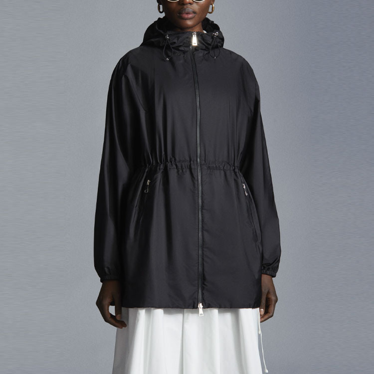 Shop (W) Moncler FW22 블랙 후디 벨트 윈드브레이커 자켓 H10931A0011754155999