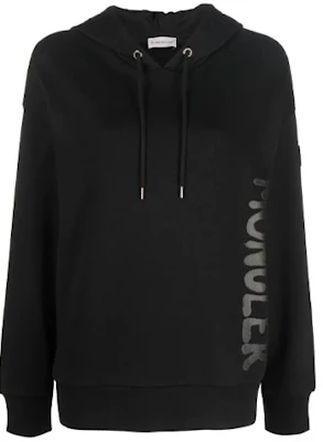 (W) Moncler FW22 Hoodie Sweatshirt Hitam Logo Print. H20938G00014809KF999 Order (W) Moncler FW22 Hoodie Sweatshirt Hitam Logo Print. H20938G00014809KF999