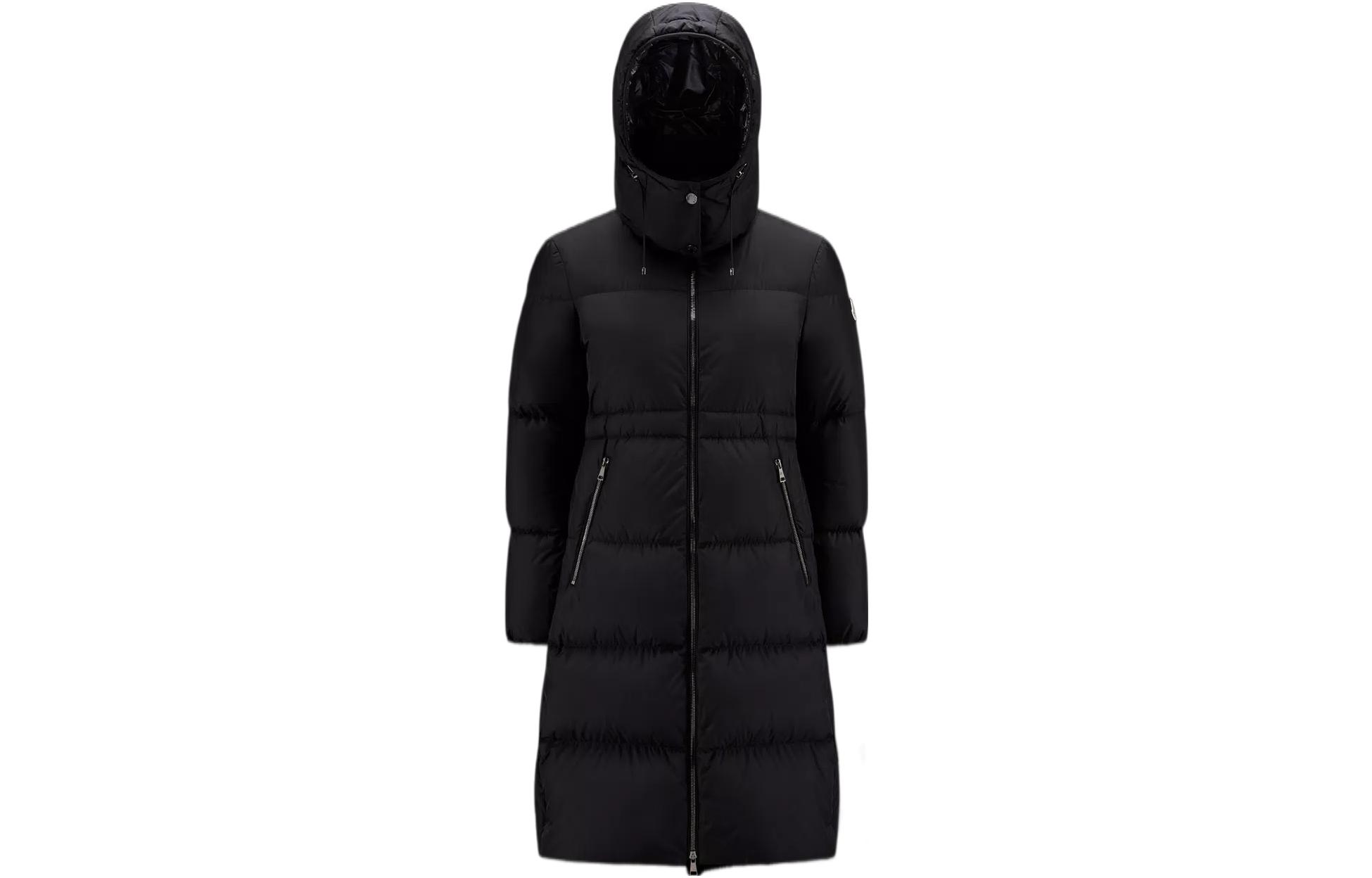 (Women) Moncler FW22  Black Mid-Length Down Jacket with Detachable Hood. H20931C0001253A5E999