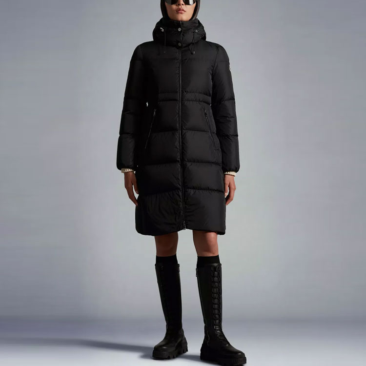 (Women) Moncler FW22  Black Mid-Length Down Jacket with Detachable Hood. H20931C0001253A5E999 圖 3