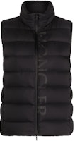 (Women) Moncler FW22 Black Padded Vest with Logo Print. H20931A0001253333 (Women) Moncler FW22 Black Padded Vest with Logo Print. H20931A0001253333