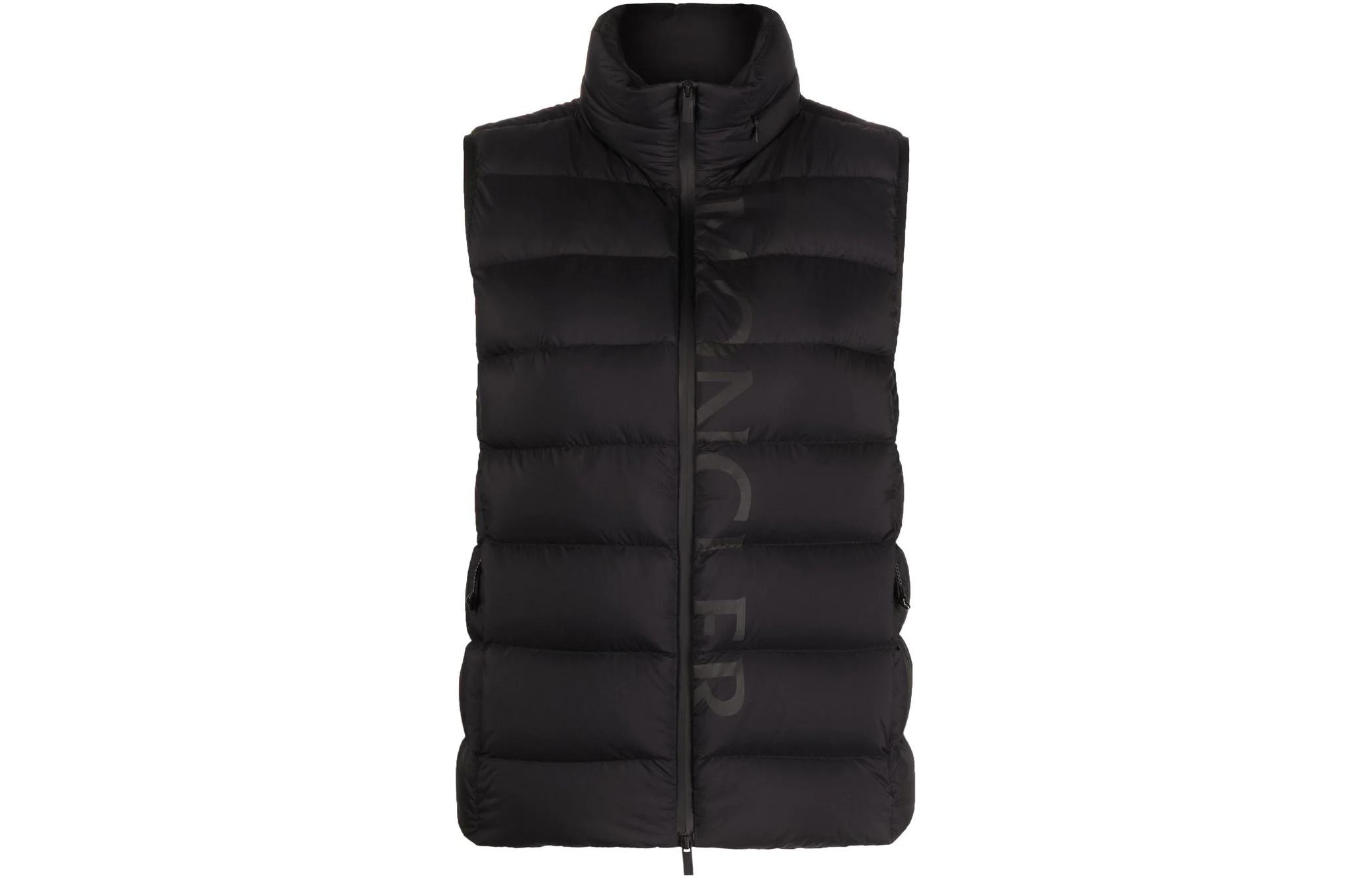 Order (W) 盟可睐 FW22 黑色带标志印花羽绒马甲 H20931A0001253333