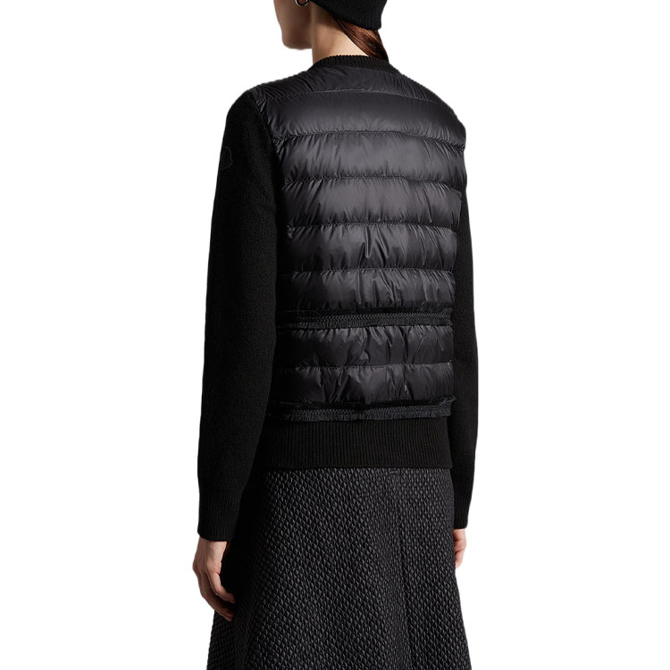 (Women) Moncler FW22  Black Quilted Down Jacket with Zipper Details. H20939B00006M1939999 圖 4