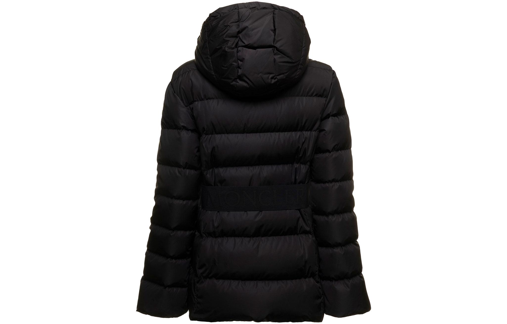 (Women) Moncler FW22  Black Solid Color Hooded Zip Down Jacket. H209311A00116539ZD999 圖 3