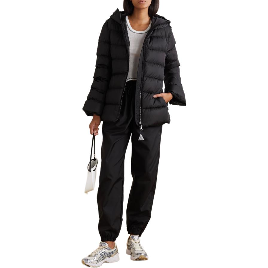 (Women) Moncler FW22  Black Solid Color Hooded Zip Down Jacket. H209311A00116539ZD999 圖 4