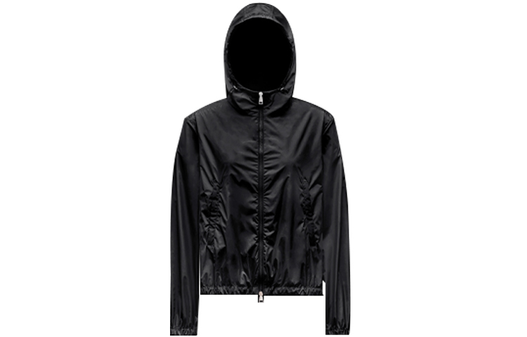 (Women) Moncler FW22  Black Solid Straight Fit Zip-Up Hooded Jacket. H10931A00097539YH999 圖 2