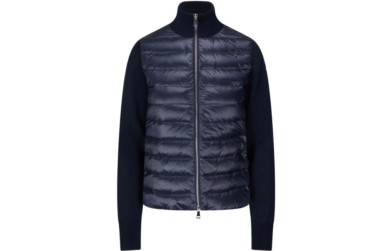 (Women) Moncler FW22  Blue Patchwork Long Sleeve Down Jacket. H10939B00026M1367778