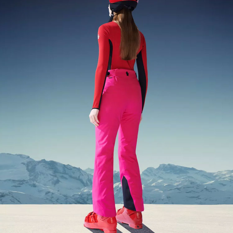Details for (Women) Moncler FW22  Color-Block High-Waisted Ski Pants Pink. H20982A000065961K555