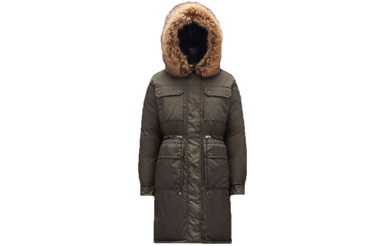 Order (W) Moncler FW22 綠色連帽羽絨外套附Logo及多口袋設計 H20931C00044539YH835