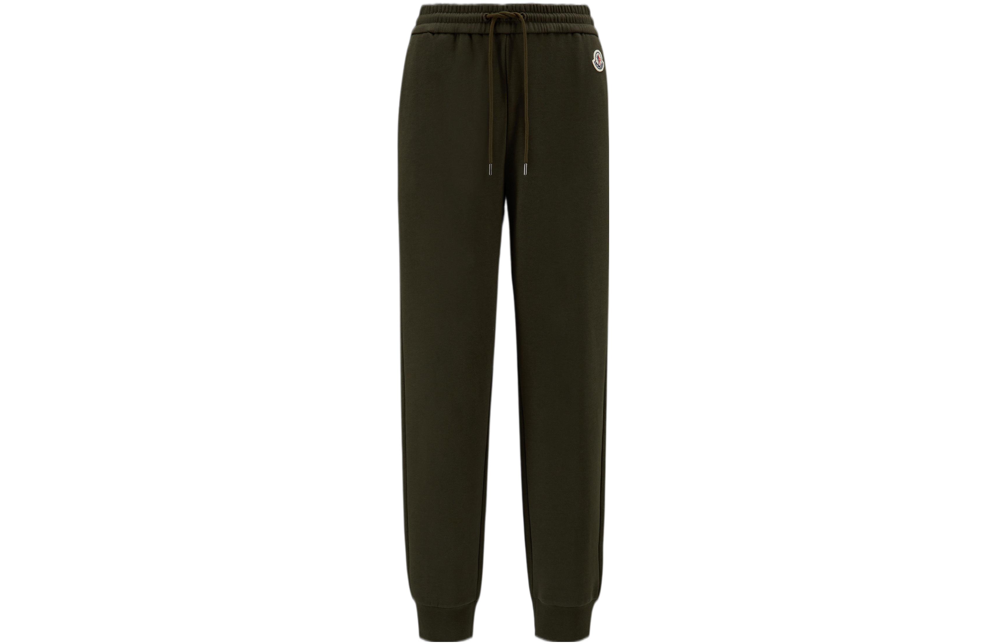 Order (Women) Moncler FW22  Green Jogger Sweatpants with Logo Patch and Drawstring. H20938H00012809LC833