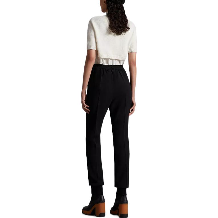 Shop (W) Moncler FW22 Pantalones Jogger de Tiro Alto Negro H20932A00012595VW999