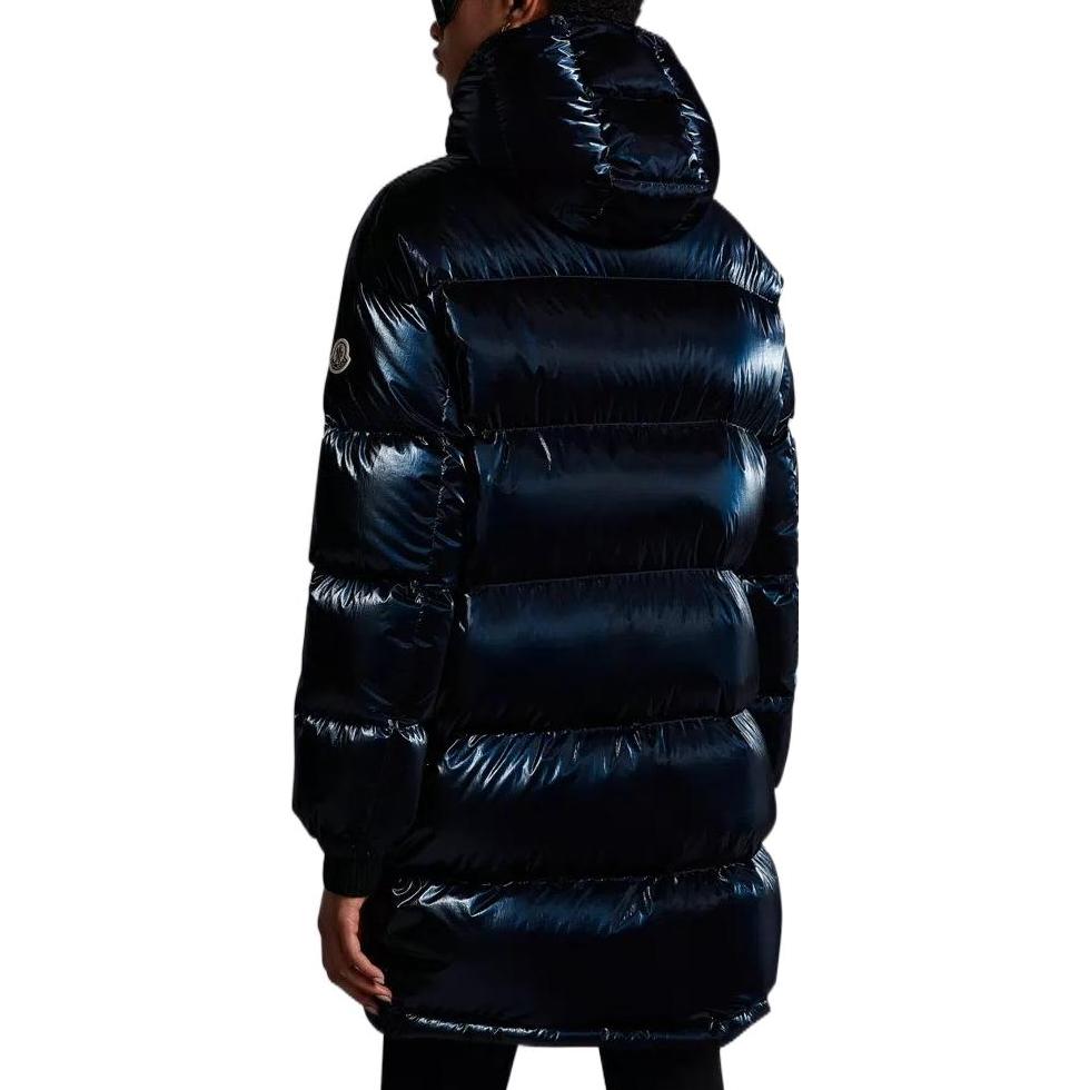 (Women) Moncler FW22  Long Shiny Down Jacket Deep Blue H20931C0007653A3H778 圖 4