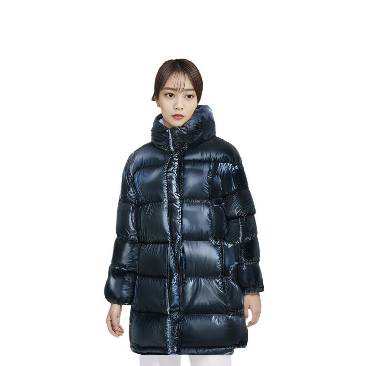 (Women) Moncler FW22  Long Shiny Down Jacket Deep Blue H20931C0007653A3H778 圖 6