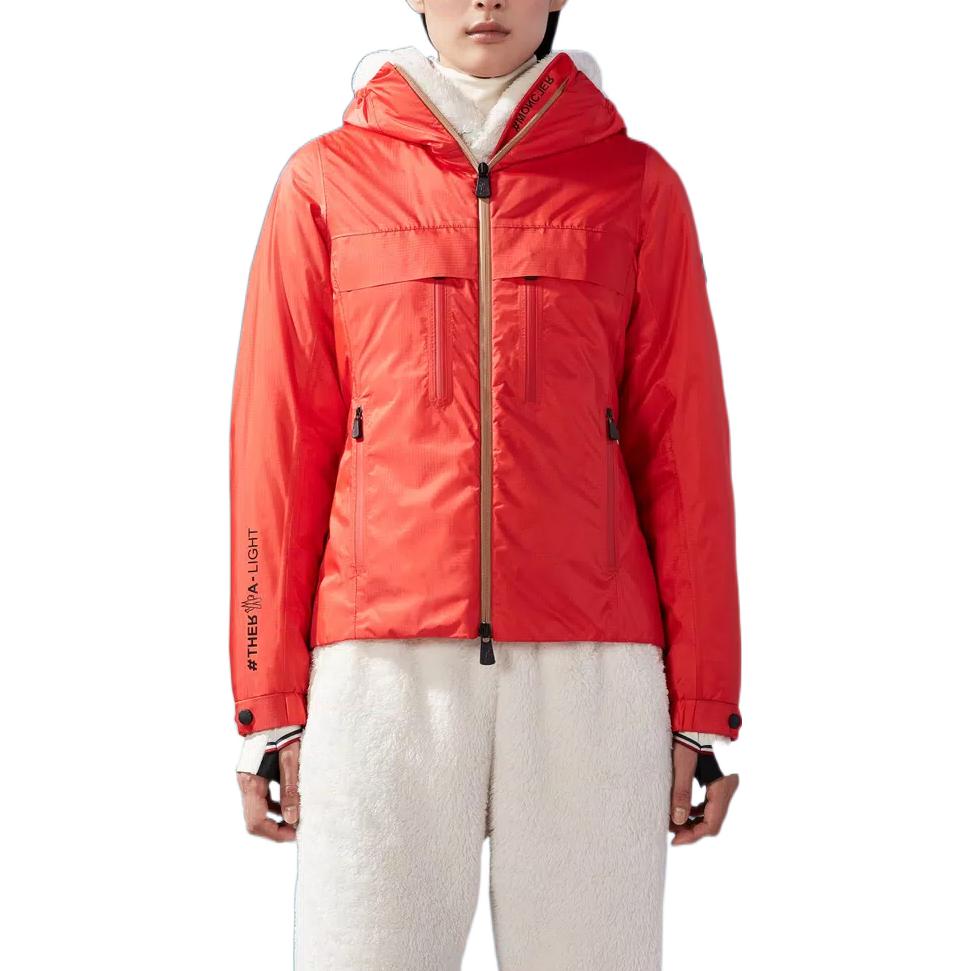 (Women) Moncler FW22  Red Long Sleeve Zip Jacket with Letter Print. H20981A00007595YJ435 圖 5