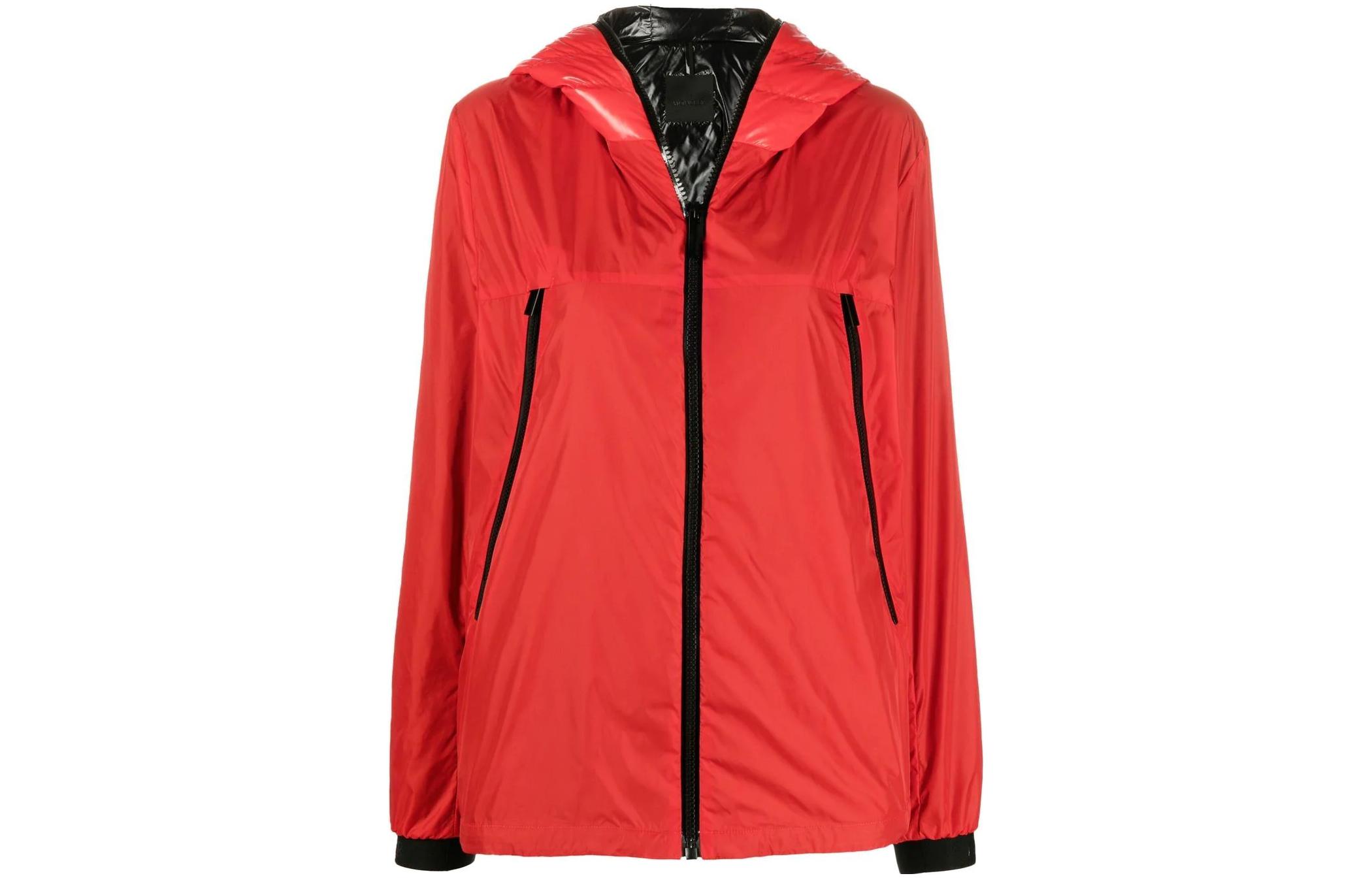 (Women) Moncler FW22  Red Solid Hooded Jacket H20931A00089539YH 圖 2