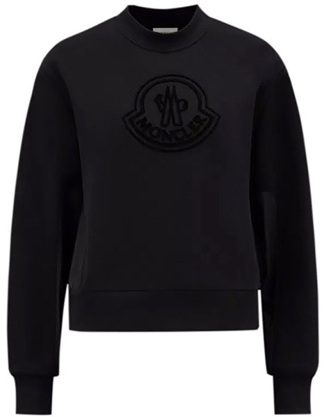 women-moncler-fw-22-solid-logo-crewneck-sweatshirt-stellar-black-h20938-g00028809-kx-999