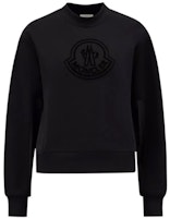 (Women) Moncler FW22 Solid Logo Crewneck Sweatshirt Stellar Black. H20938G00028809KX999 (Women) Moncler FW22 Solid Logo Crewneck Sweatshirt Stellar Black. H20938G00028809KX999
