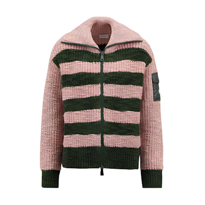 (Women) Moncler FW22 Striped Knit Sweater Pink H20939B00020M2151828