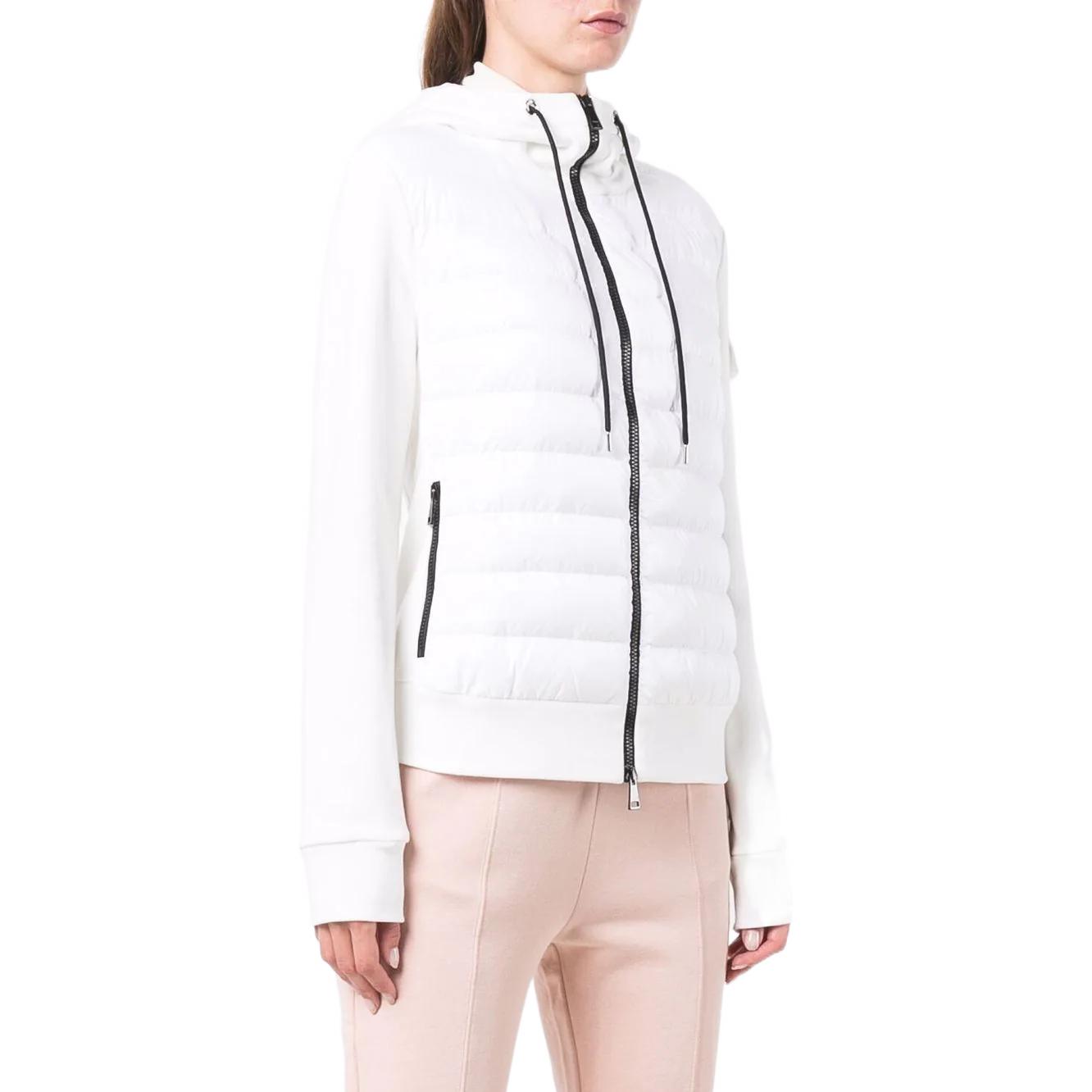 (Women) Moncler FW22  White Colorblock Quilted Zip-Up Hooded Down Jacket G20938G00028809DH032 圖 4