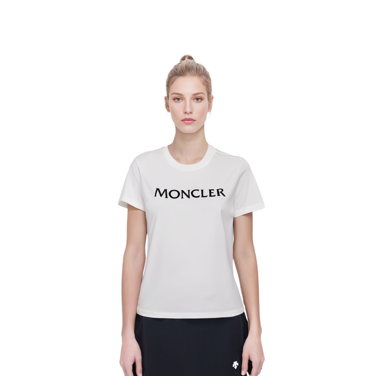 (Women) Moncler FW22  White Crew Neck Letter Print Slim Fit T-Shirt. H20938C00012829HP033 圖 7